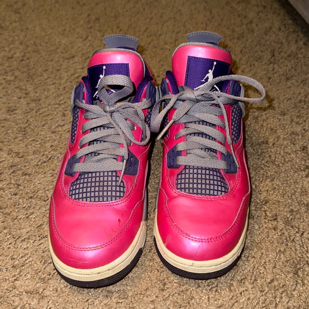 Air Jordan Retro 4, Pink foil purple